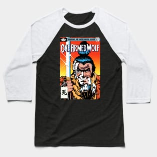 One Armed Wolf Baseball T-Shirt